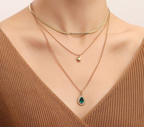 Women Stainless Steel Herringbone Gold Silver Color Fashion Jewelry