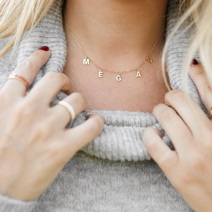 Customized Letter Name Necklace