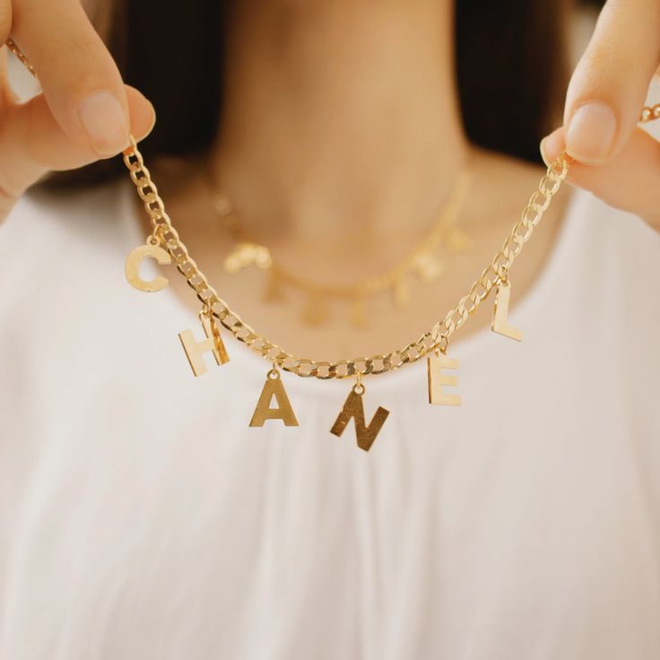 Customized Letter Name Necklace